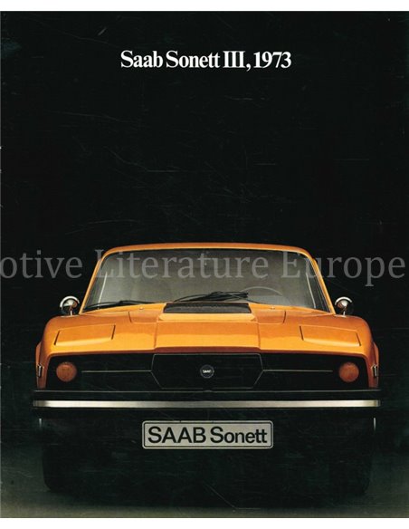 1973 SAAB SONETT BROCHURE ENGLISH (US)