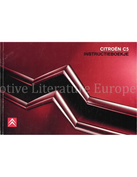 2006 CITROEN C5 INSTRUCTIEBOEKJE NEDERLANDS
