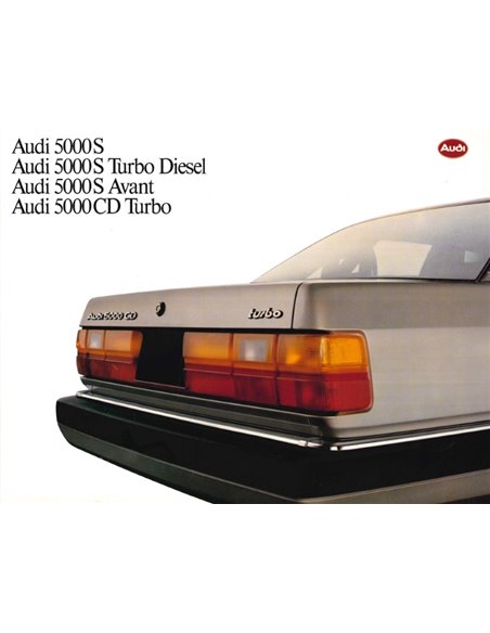 1985 AUDI 5000 BROCHURE ENGELS (USA)