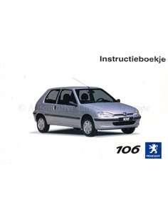 2002 PEUGEOT 106 INSTRUCTIEBOEKJE NEDERLANDS