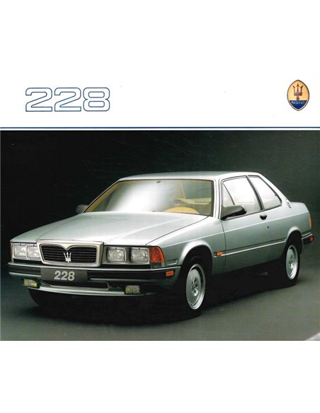 1988 MASERATI 228 PROSPEKT ENGLISCH
