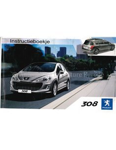 2008 PEUGEOT 308 BETRIEBSANLEITUNG NIEDERLÄNDISCH