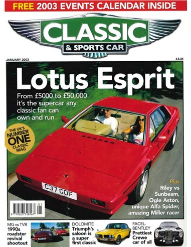 2003 CLASSIC AND SPORTSCAR MAGAZIN (01) JANUAR ENGLISCH