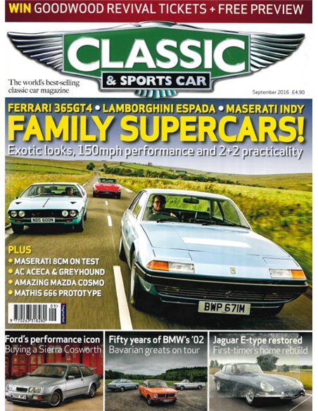 2016 CLASSIC AND SPORTSCAR MAGAZINE (09) SEPTEMBER ENGLISCH