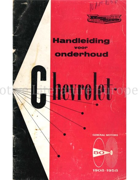 1958 CHEVROLET PROGRAMM BETRIEBSANLEITUNG NIEDERLÄNDISCH