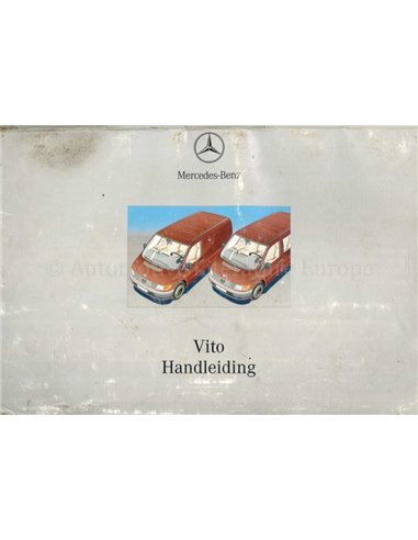1999 MERCEDES BENZ VITO OWNERS MANUAL DUTCH