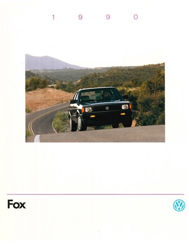 1990 VOLKSWAGEN FOX PROSPEKT ENGLISCH (USA)