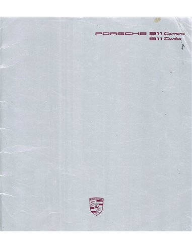 1988 PORSCHE 911 CARRERA | TURBO BROCHURE DUITS