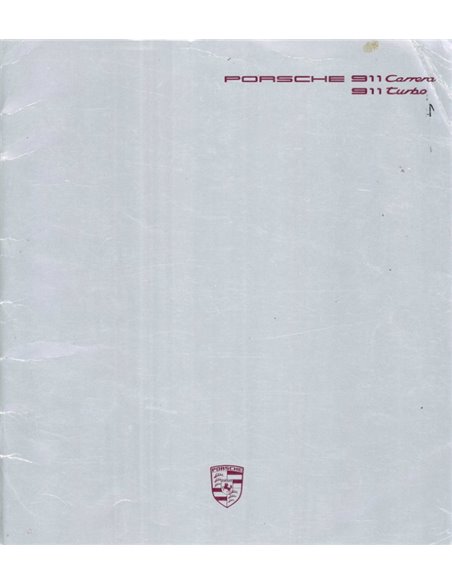 1988 PORSCHE 911 CARRERA | TURBO BROCHURE DUITS