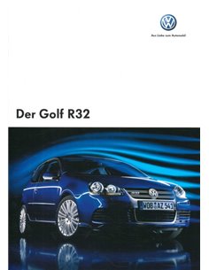 2006 VOLKSWAGEN GOLF R32 BROCHURE DUITS