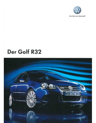 2006 VOLKSWAGEN GOLF R32 BROCHURE DUITS