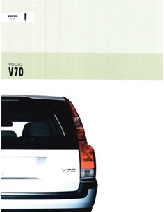 2003 VOLVO V70 PROSPEKT ENGLISCH (USA)