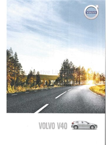 2016 VOLVO V40 BROCHURE ENGELS