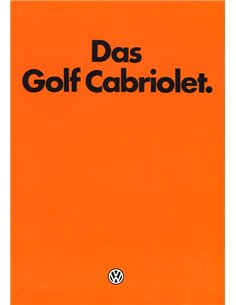 1980 VOLKSWAGEN GOLF CABRIO PROSPEKT DEUTSCH