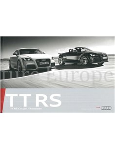 2009 AUDI TT RS HARDBACK BROCHURE GERMAN