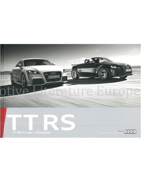 2009 AUDI TT RS HARDBACK BROCHURE GERMAN