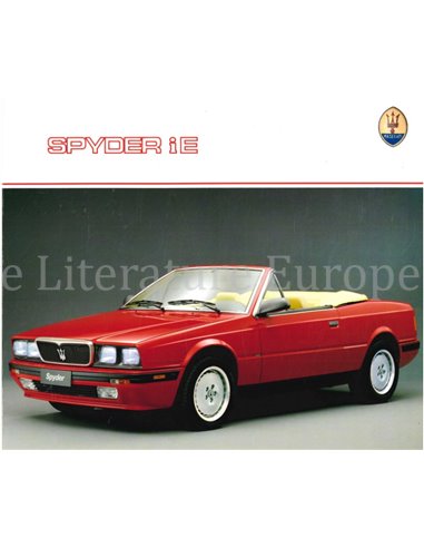 1990 MASERATI SPYDER IE PROSPEKT