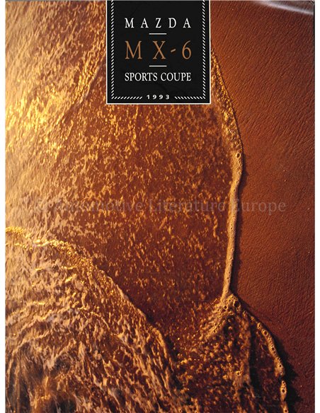 1993 MAZDA MX-6 SPORTS COUPE PROSPEKT ENGLISCH