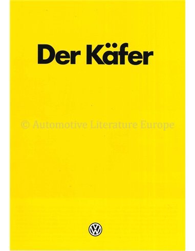1984 VOLKSWAGEN KÄFER PROSPEKT DEUTSCH