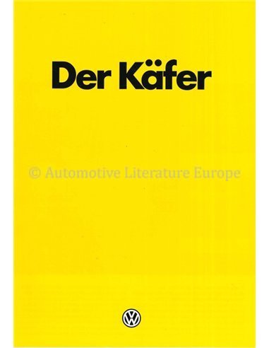 1984 VOLKSWAGEN KÄFER PROSPEKT DEUTSCH