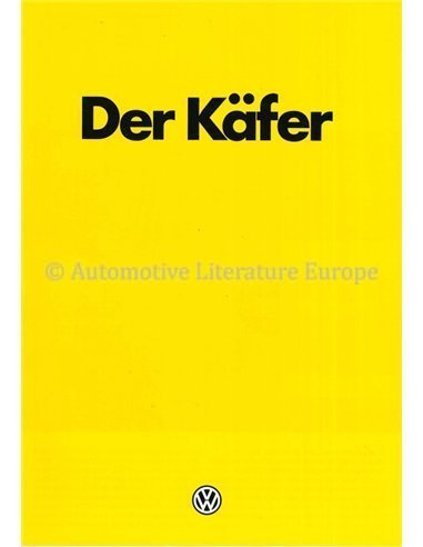 1984 VOLKSWAGEN KÄFER PROSPEKT DEUTSCH