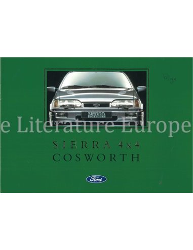 1991 FORD SIERRA COSWORTH 4X4 BROCHURE NEDERLANDS