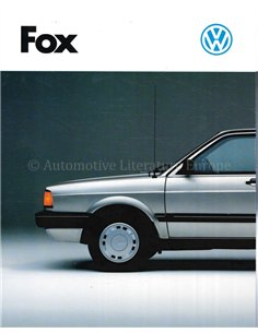 1987 VOLKSWAGEN FOX PROSPEKT ENGLISCH (USA)