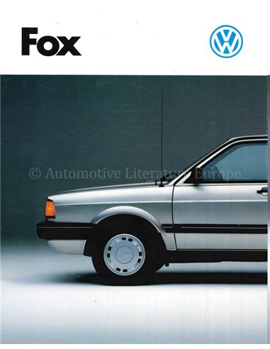 1987 VOLKSWAGEN FOX BROCHURE ENGLISH