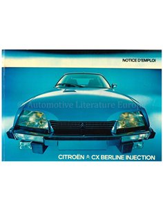 1978 CITROEN CX INJECTION OWNERS MANUAL FRENCH