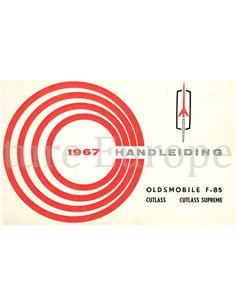 1967 OLDSMOBILE F-85 BETRIEBSANLEITUNG NIEDERLÄNDISCH