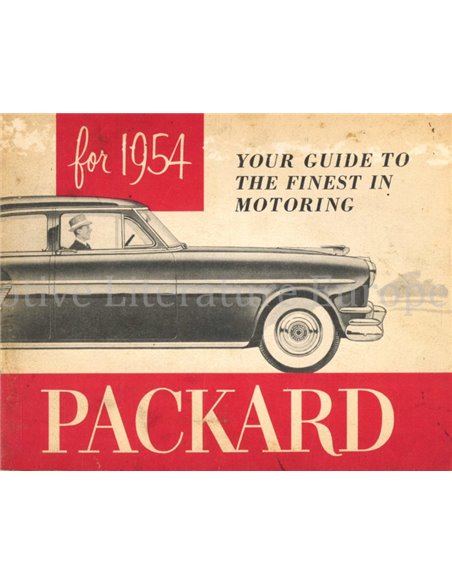1954 PACKARD BETRIEBSANLEITUNG ENGLISCH