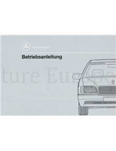 1992 MERCEDES BENZ S KLASSE BETRIEBSANLEITUNG DEUTSCH
