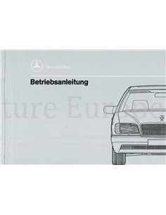 1992 MERCEDES BENZ S KLASSE INSTRUCTIEBOEKJE DUITS