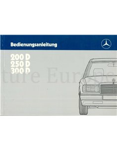 1986 MERCEDES BENZ E KLASSE INSTRUCTIEBOEKJE DUITS