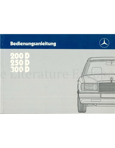 1986 MERCEDES BENZ E KLASSE BETRIEBSANLEITUNG DEUTSCH