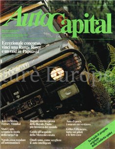 1981 AUTOCAPITAL MAGAZINE 4 ITALIAANS