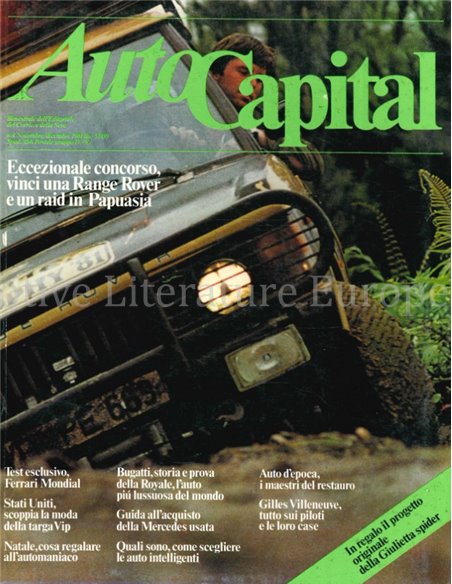 1981 AUTOCAPITAL MAGAZINE 4 ITALIAANS