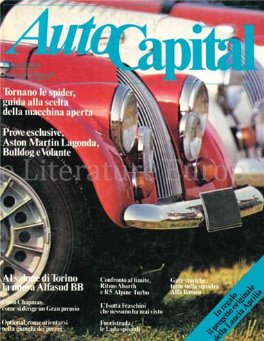 1982 AUTOCAPITAL MAGAZINE 02 ITALIAN