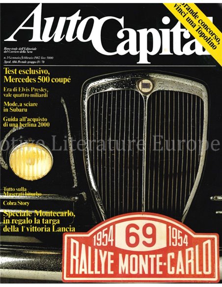 1982 AUTOCAPITAL MAGAZINE 1 ITALIAANS