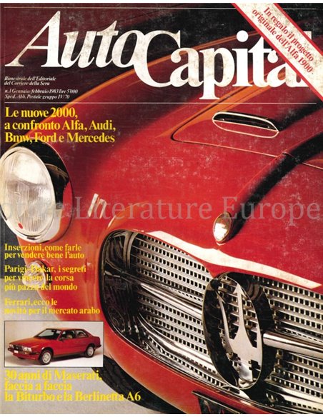 1983 AUTOCAPITAL MAGAZINE 1 ITALIAANS