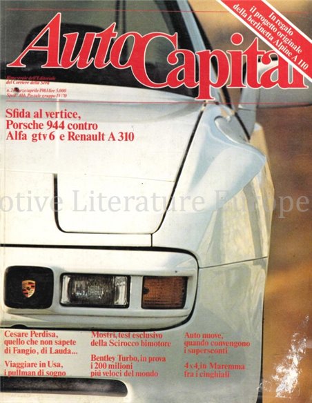 1983 AUTOCAPITAL MAGAZINE 2 ITALIAANS