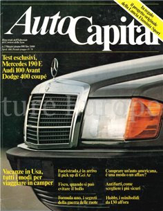 1983 AUTOCAPITAL MAGAZINE 3 ITALIENISCH