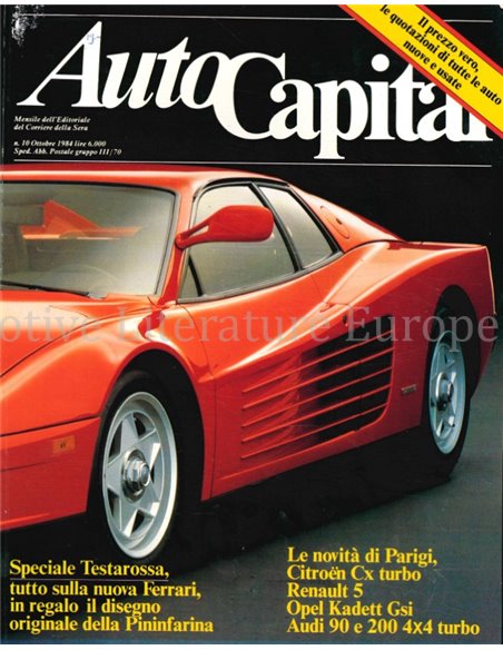 1984 AUTOCAPITAL MAGAZINE 12 ITALIENISCH