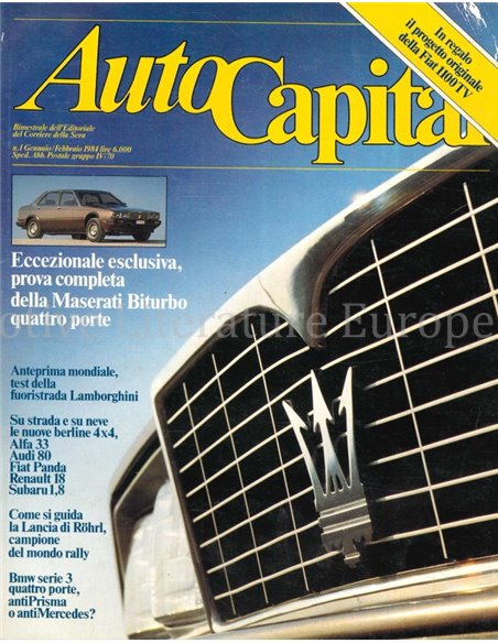 1984 AUTOCAPITAL MAGAZINE 1 ITALIENISCH