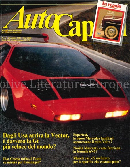 1985 AUTOCAPITAL MAGAZINE 12 ITALIAANS
