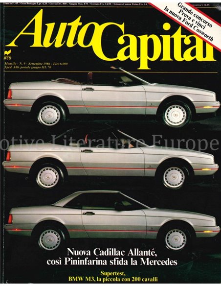 1986 AUTOCAPITAL MAGAZINE 09 ITALIAN