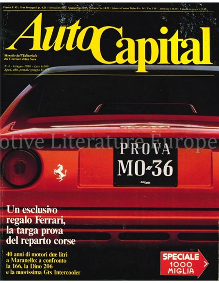 1986 AUTOCAPITAL MAGAZINE 06 ITALIAANS
