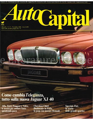 1986 AUTOCAPITAL MAGAZINE 11 ITALIAN