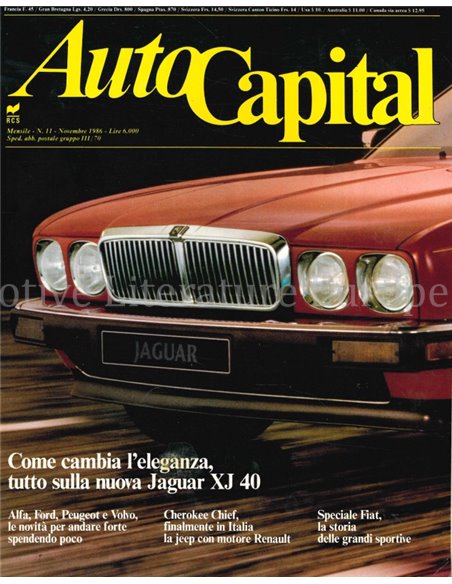 1986 AUTOCAPITAL MAGAZINE 11 ITALIENISCH