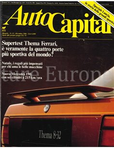 1986 AUTOCAPITAL MAGAZINE 12 ITALIAANS